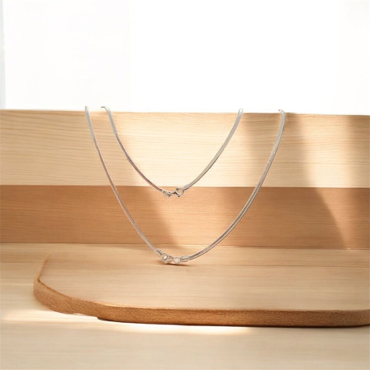 Curb Anklet Pair