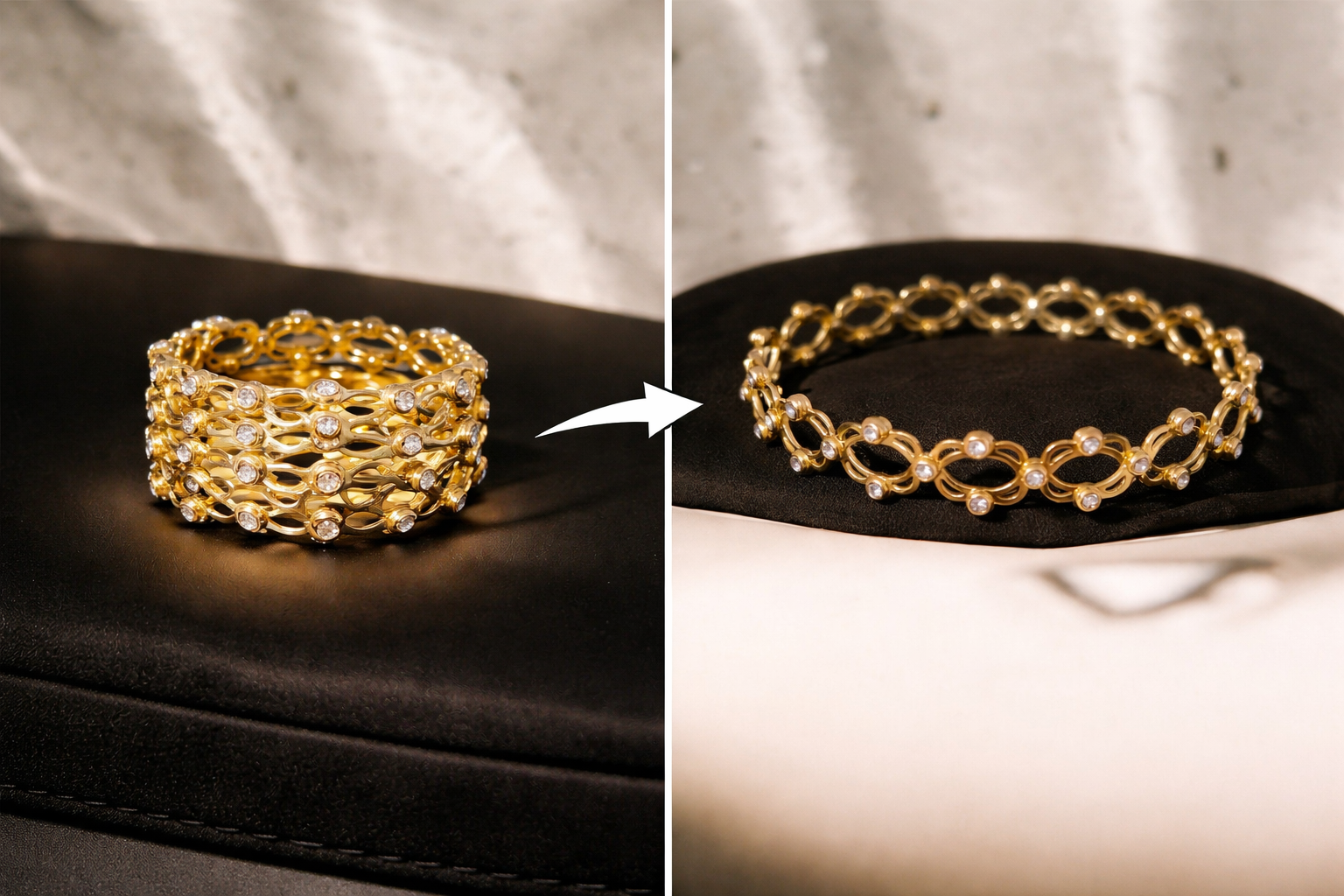 Adjustable Ring Cum Bangle