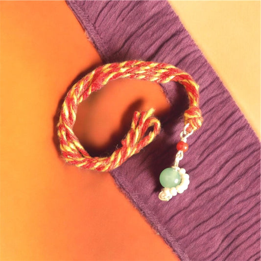 Lumba Rakhi - Green Aventurine
