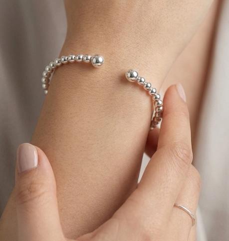 Silver Beads Braclet