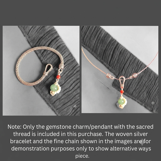 Lumba Rakhi - Green Aventurine
