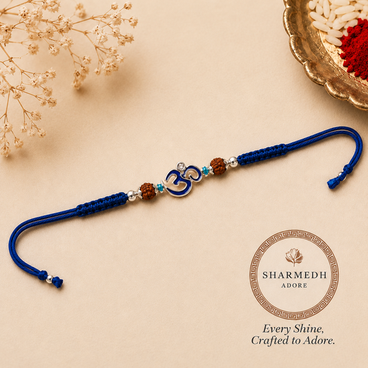 Sacred Om - Blue Thread