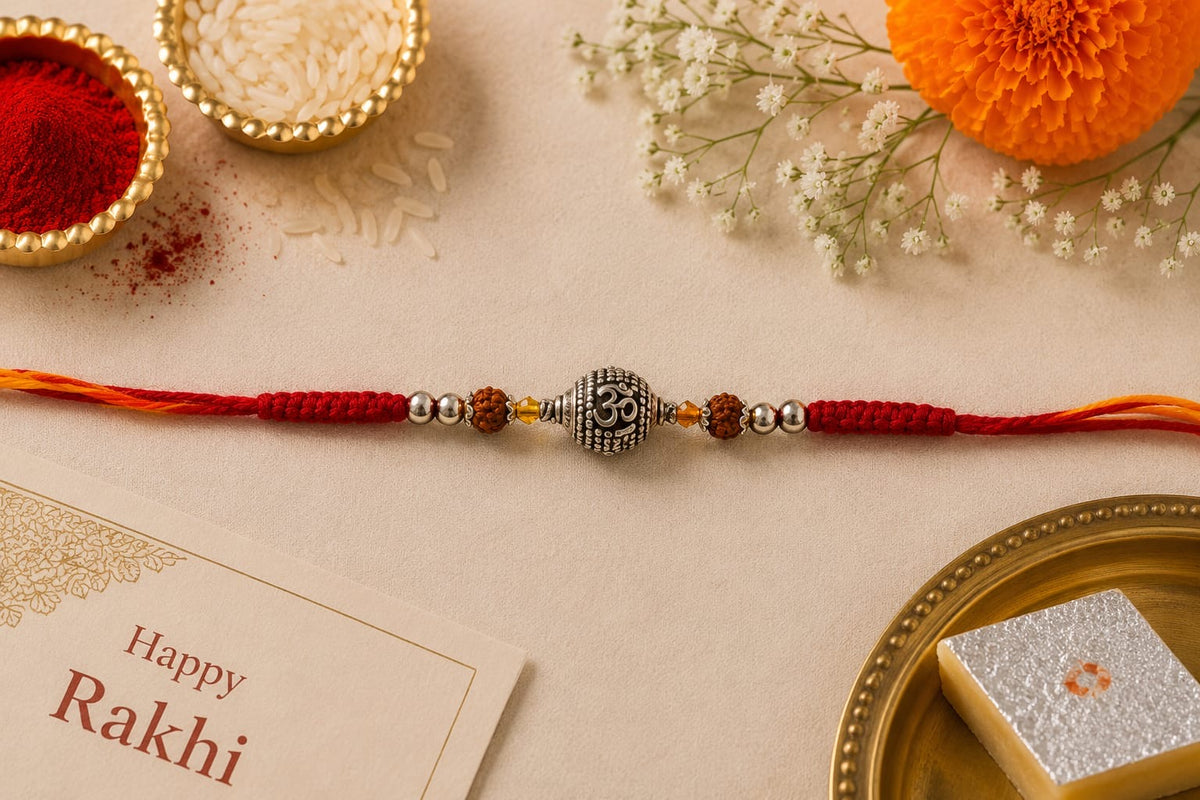 Om Rudraksh - Red Thread