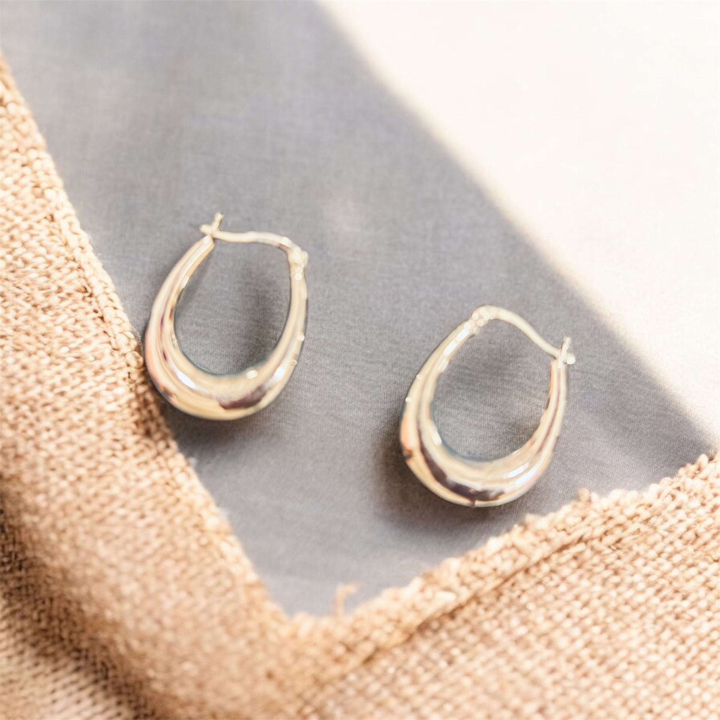 Silver Hoops