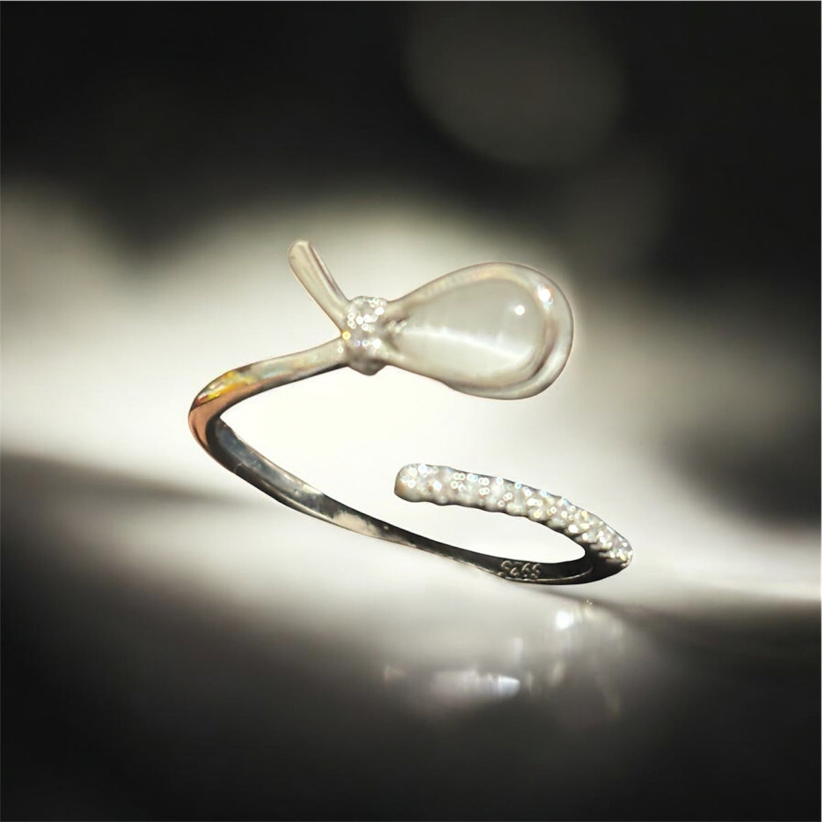 White Stone Ring