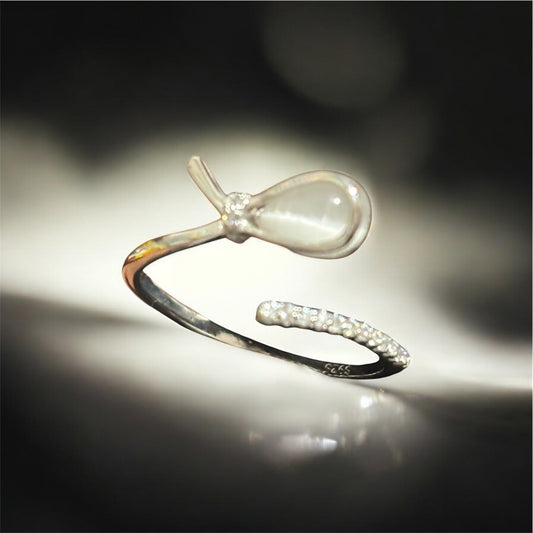 White Stone Ring