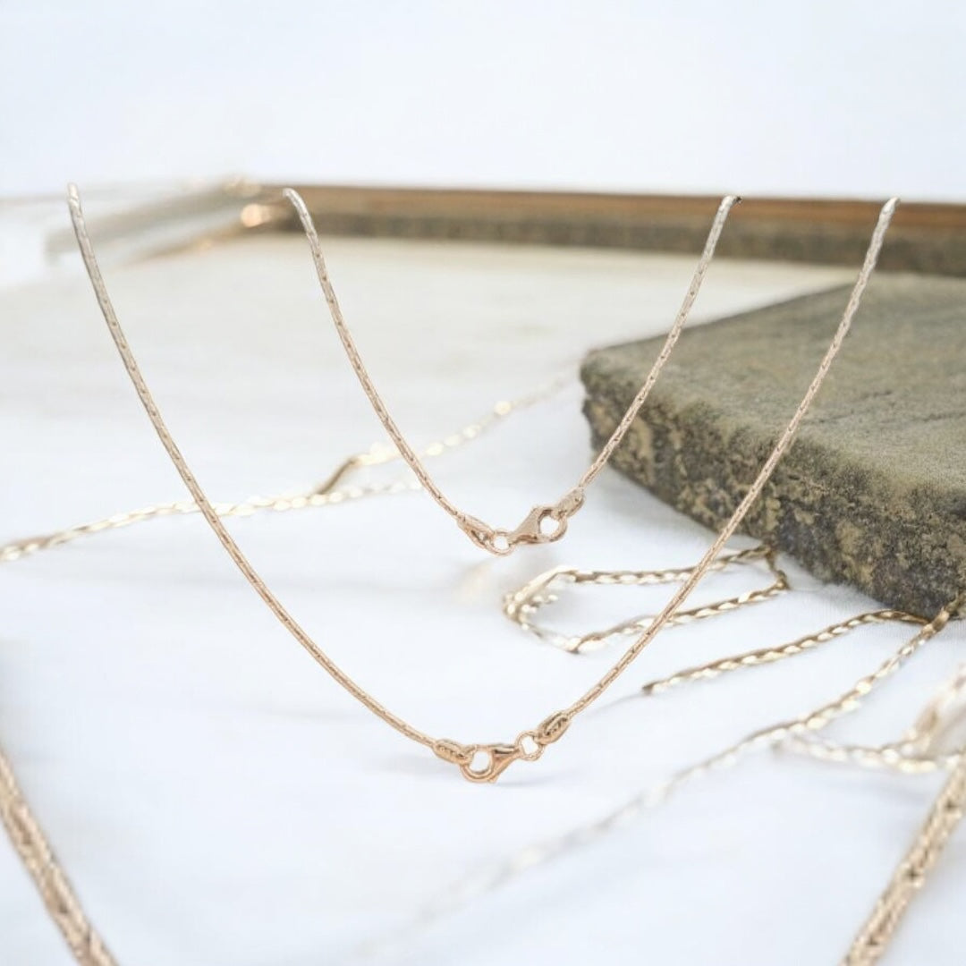 Swage Anklet Pair