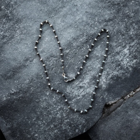 Black & Silver Beads Chain