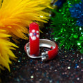 Blue Dot Red Enameled Bali - Kids