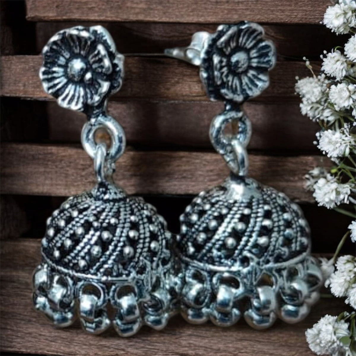 Flower Dome Jhumka
