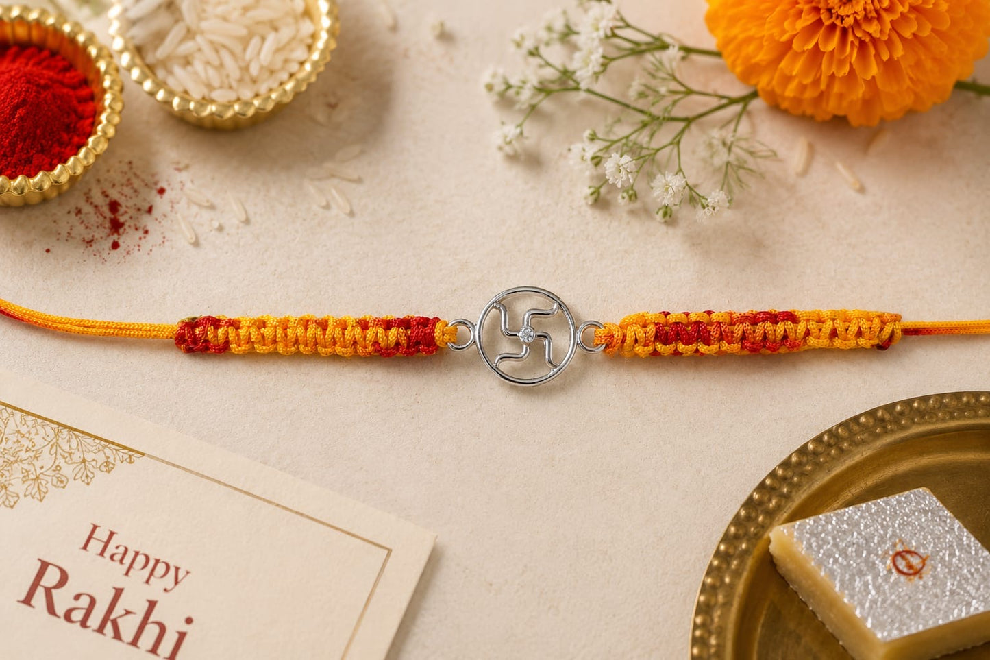 Auspicious Swastik - Rakhi